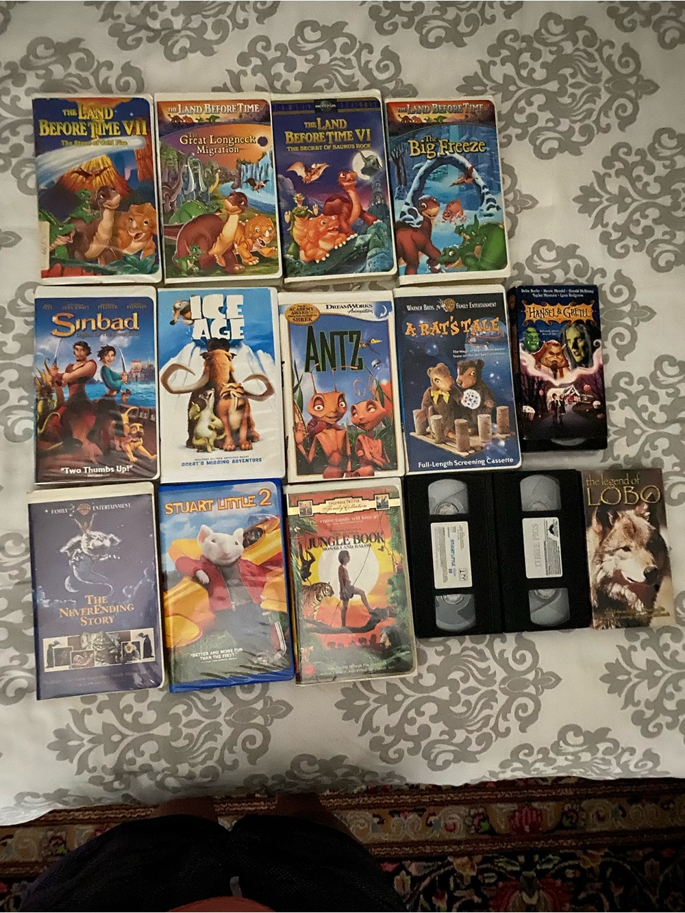 Assorted Classic Kids VHS Movie Lot Of 15 Collection